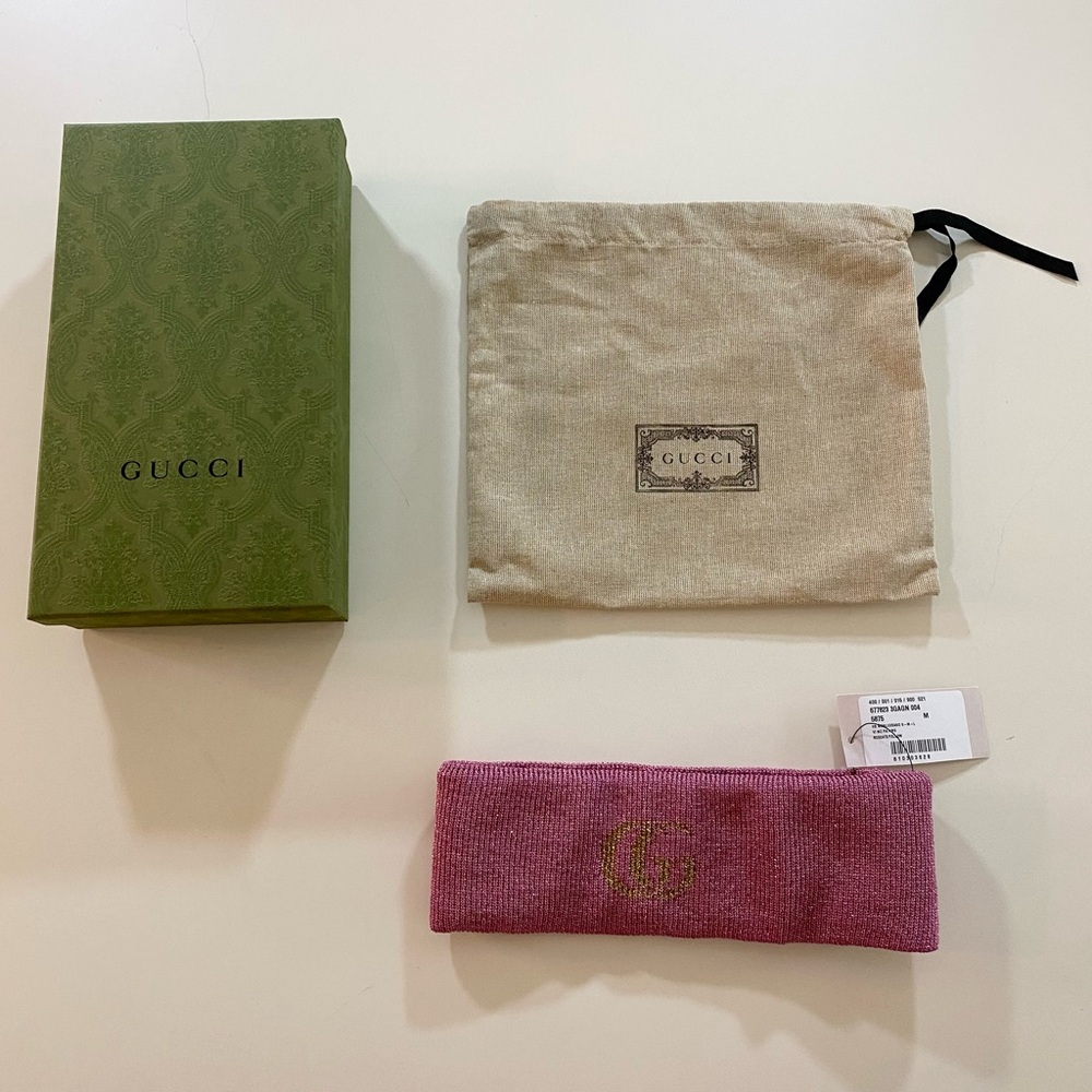 Gucci GG Logo Cashmere Blend Headband - Picture 5 of 9